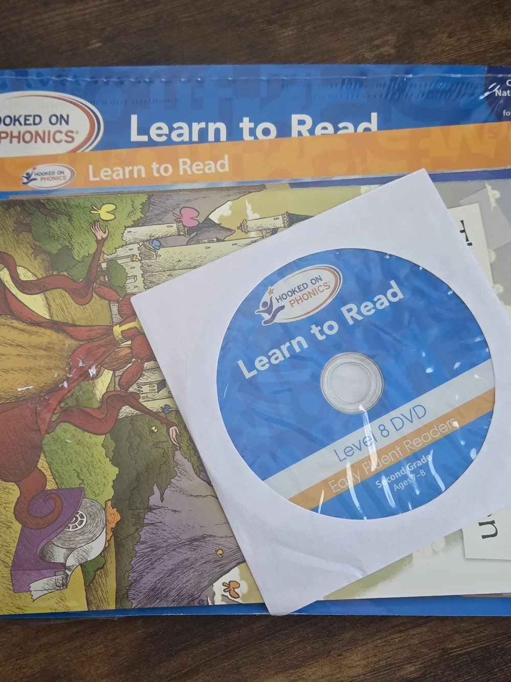 Hooked on Phonics Learn to Read Level 5, 6, 7 & 8 Lot Workbooks DVDs Storybooks